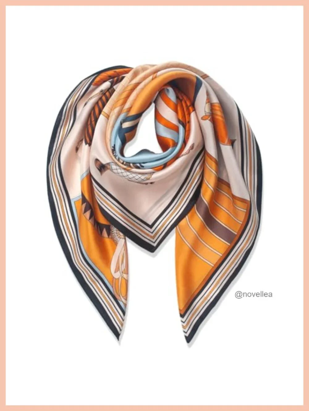 100% Mulberry Silk Large Square Scarf for Women - Headscarf, Shawl, Hair Wrap